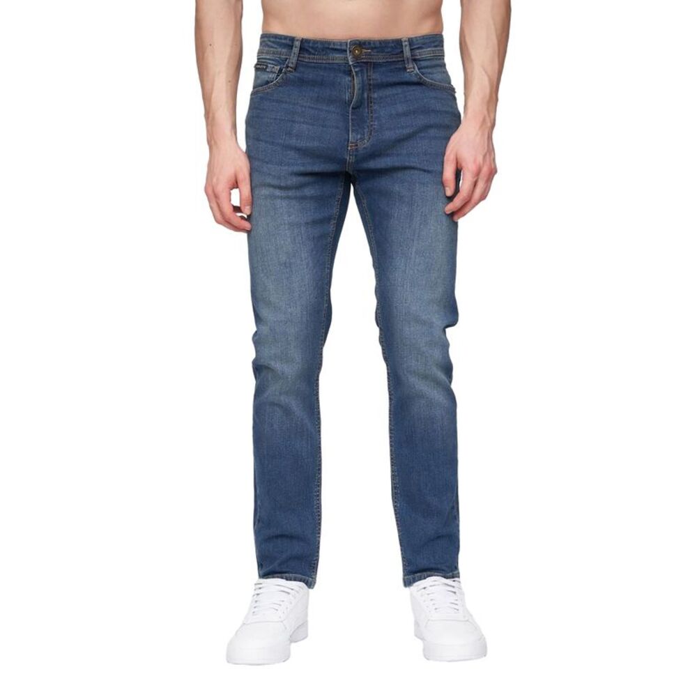 Henleys Mens Craze Comfort Straight Jeans / Stone Wash